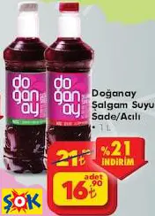 DOĞANAY ŞALGAM SUYU SADE/ACILI 1 L